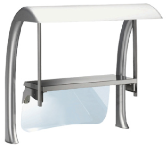 Верхняя стойка с 1 полкой 4 GN Electrolux 856253 (ZLSS16G) в ШефСтор (chefstore.ru)